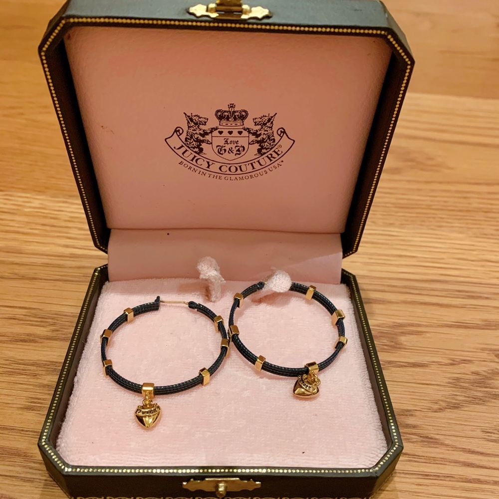 Juice Couture Leather Earrings